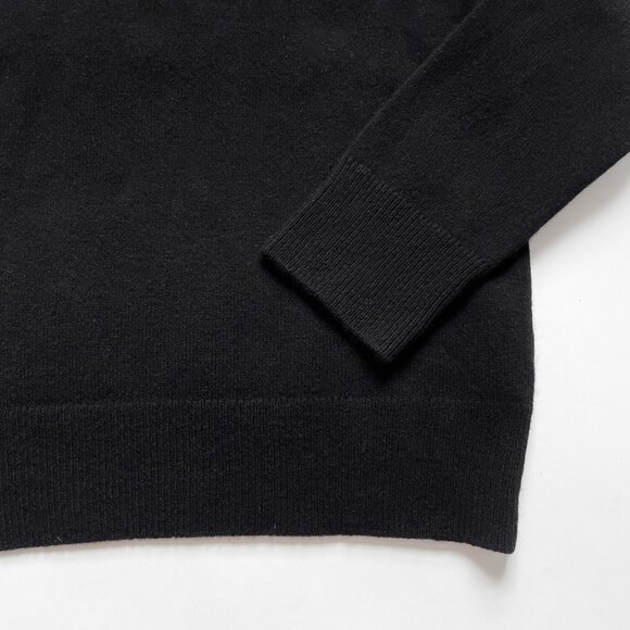 Weekend & Beyond Cura Italian Cashmere Wool Sweater Black Size XS Small NEW NWT - Picture 6 of 11